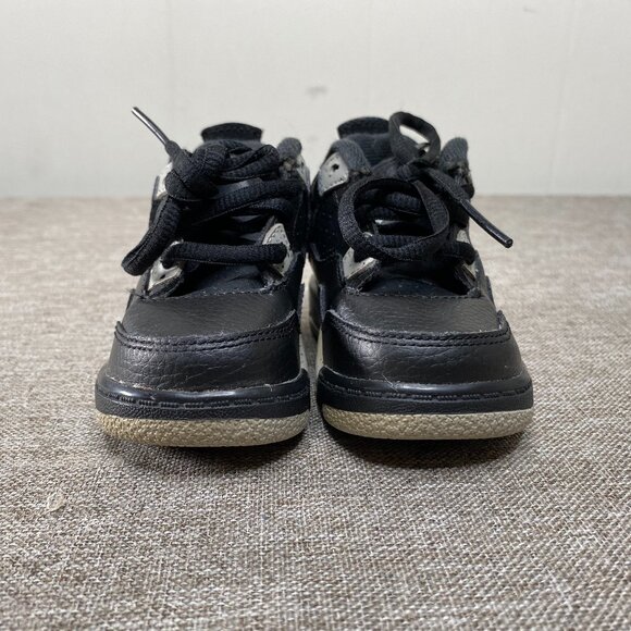 Nike Jordan 4 Retro (TD) 4C Black/Tech Grey-White 707432-003 - Picture 2 of 11